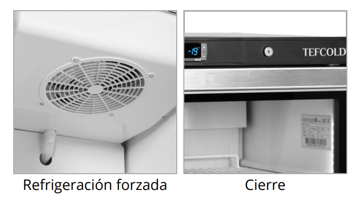 Congelador Expositor en Inoxidable, Mod UF200VSG 2