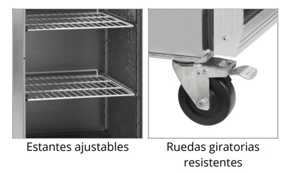 Congelador Vertical GN 1/1, Mod GUF50 2