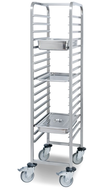 Carro 17 Guías para GN 1/1 y Bandejas Pastelería 600x400 mm