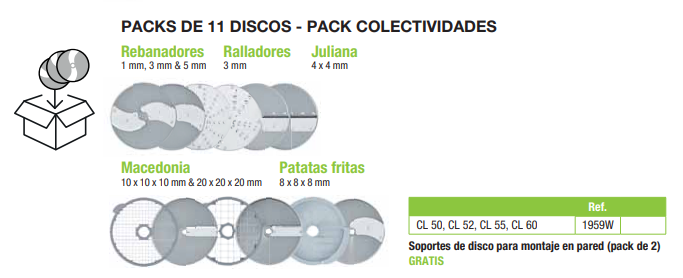 Pack 11 discos Colectividades 1959W