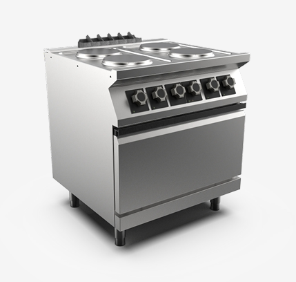 Cocina eléctrica 4 zonas + horno estáticoPC78EFEPT M1-70