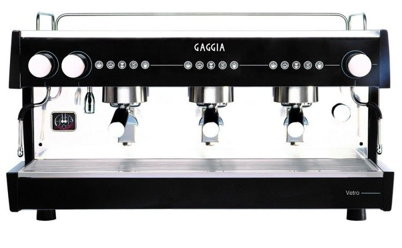 Cafetera 3 grupos Gaggia Vetro 3g elec. negra, Maquinaria Hostelería