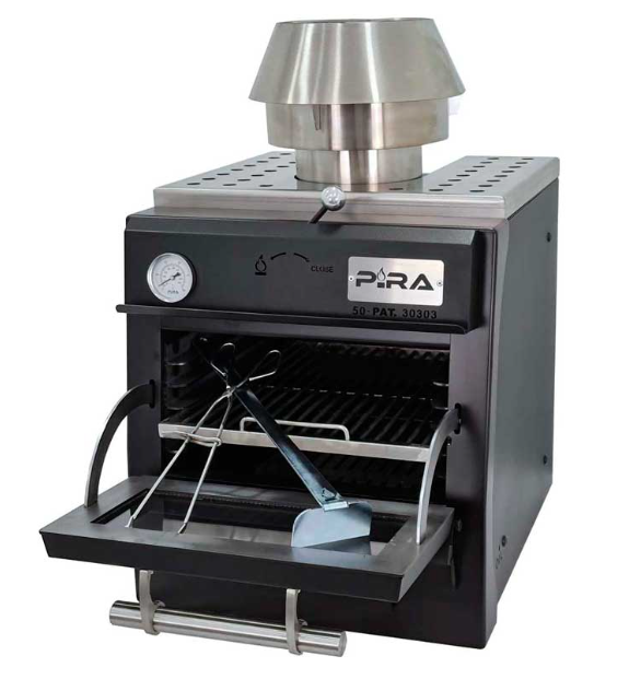 Horno brasa Pira 50 Black Home 45 comensales 2