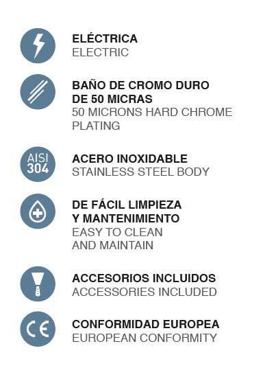 Placha eléctrica de cromo duro Baño en aceite. M350E 3