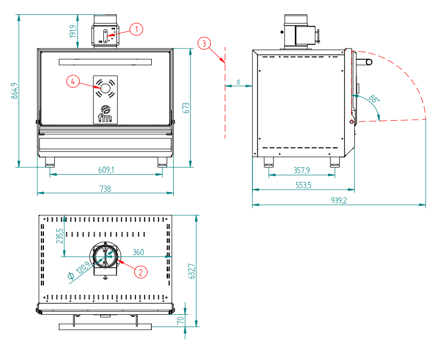 Horno brasa ST G300 Grill Comensales: 40-50 3