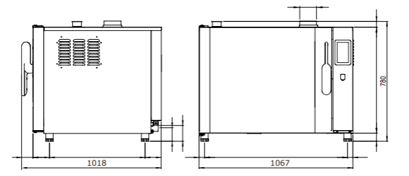 Horno mixto directo a gas programable LEVEL-UP 2