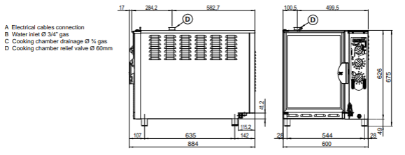 HORNO MIXTO DIRECTO SERIE SNACK MOD SDA-107E 1