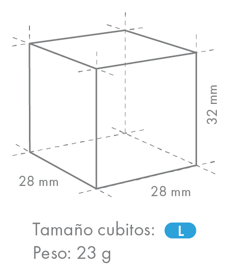 Fabricador de cubitos depósito incorporado por aire 30CNE-HC 2