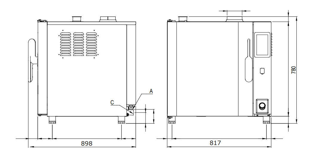 Hornos mixtos directos a gas programable LEVEL-UP 2