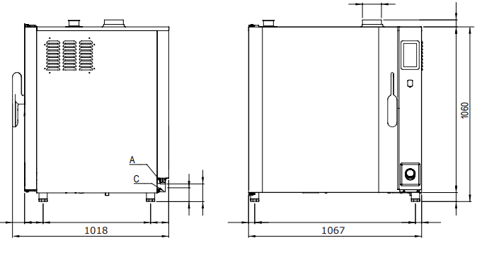 Horno mixto directo a gas progamable LEVEL-UP 2