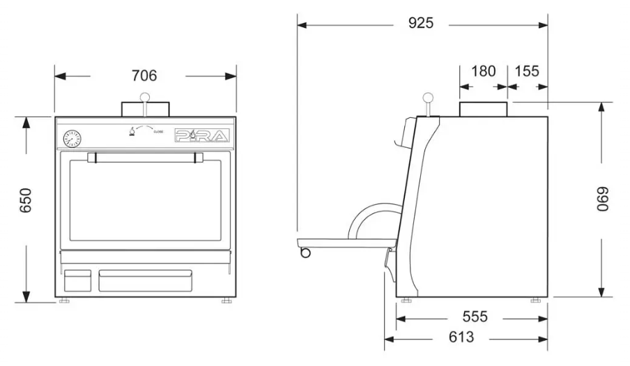 Horno de brasa Silver 70 SD 85 comensales 2