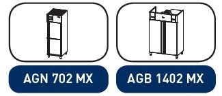Armario Mixto GN 2/1 AGB 1402 Mx 138,5X79,4X213, 2 Puertas 1