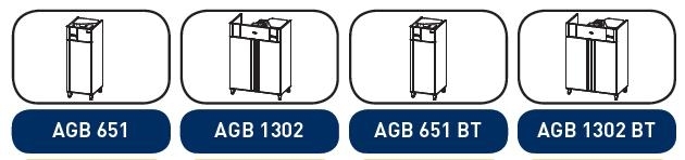 Armario Refrigeracion GN 2/1 AGB 651 687X794X1969, 1 Puerta 1
