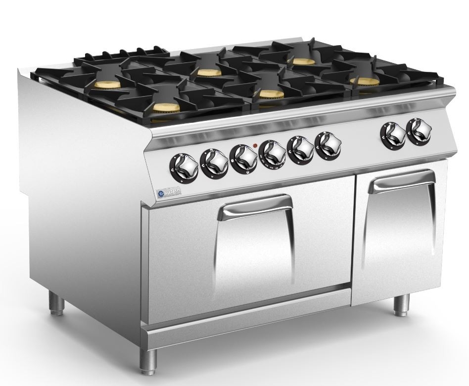 COCINA MIXTA 6 FUEGOS Y HORNO MOD NC9FE12G44