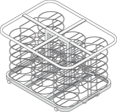 Rack Móvil 34 Platos MOD 62