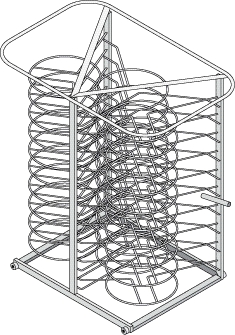 Rack Móvil 52 Platos MOD 102