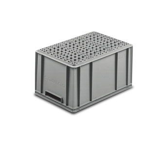 Pack 2 Cubetas Reforzada 600X400X235 MM Con Asas Gris
