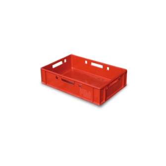 Pack 2 Cajones Euro-Pool Apilable 600X400X125 MM Rojo