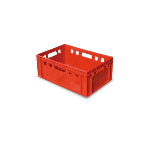 Pack 2 Cajones Euro-Pool Apilable 600X400X200 MM Rojo