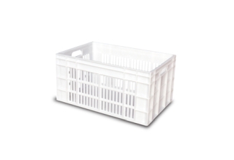 Pack 2 Cajas Ranurada Fondo Liso 600X400X300 MM Blanca