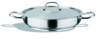 Paellera Inox 18/10 De 20 CM Con Tapa