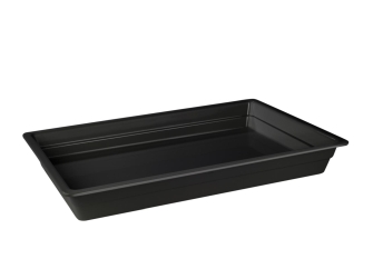 Bandeja Redonda Camarero Antideslizante 40cm Negra - Bazar Del Cocinero