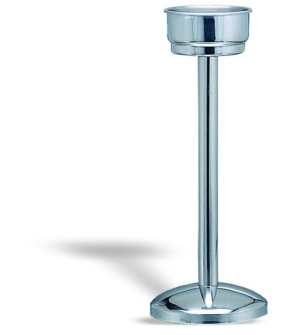 Pie Acero Inox Con Portacubo