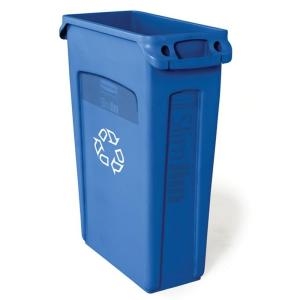 Papelera Reciclaje Slim Jim FG354007 Azul 87 Litros