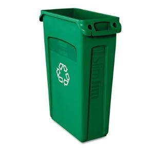 Papelera Reciclaje Slim Jim FG354007 Verde 87 Litros