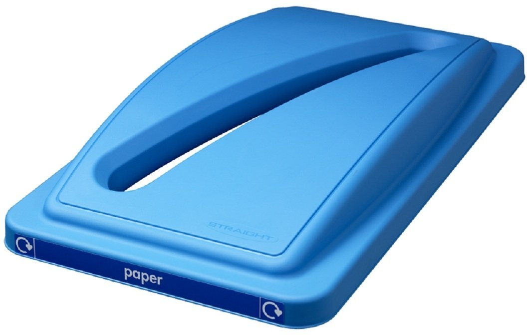 Tapa Reciclaje De Papel Para Papelera Slim Jim, Azul