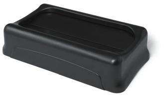 Tapa Basculante Para Papelera Slim Jim, Negra