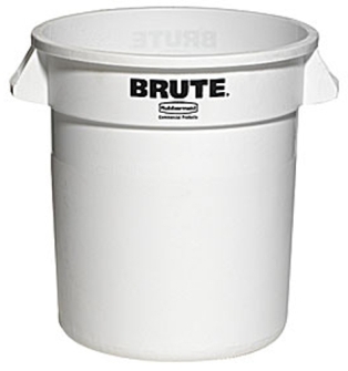 Contenedor Residuos Industrial Brute De 38 Litros Blanco