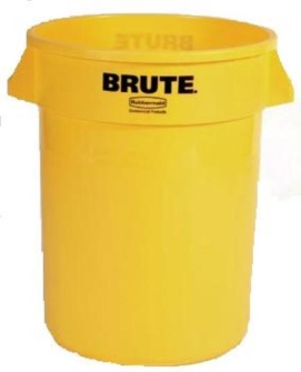 Contenedor Residuos Industrial Brute De 76 Litros Amarillo