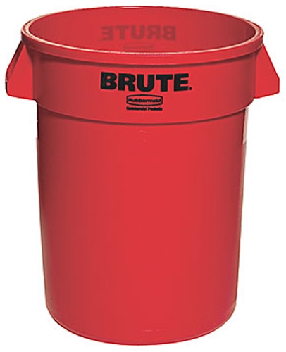 Contenedor Residuos Industrial Brute De 121 Litros Rojo