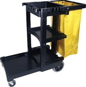 Carro De Limpieza Negro 117X55X98 Cm RUBBERMAID