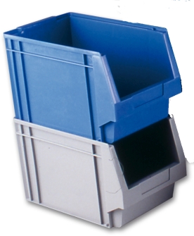 Pack 2 Caja Apilable Almacenaje 340/300X210X206 MM Azul