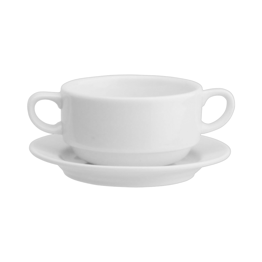 Pack De 6 Tazas Consomé 310 Ml Con Plato RIM