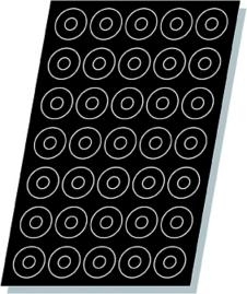 Pack 5 Moldes Circular Ø 41MM De Flexipan 60X40 CM