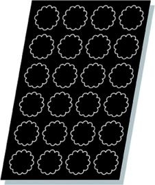 Pack 5 Moldes Acanalda Ø 68MM De Flexipan 60X40 CM