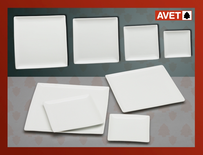 Pack De 3 Platos Fuente 24X24 CM