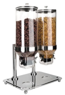 Dispensador Doble De Cereales REF 69023 Con Base