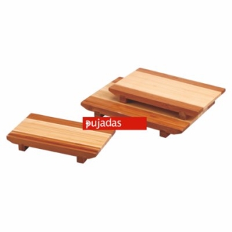 Pack 2 Tabla Curvada Bambu Presentacion Sushi 24X15X3 CM