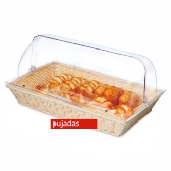 Pack 6 Cesta Polipropileno Buffet Rectangular 53X31,5X26 CM