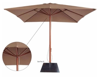 Parasol Cuadrado AM1 3X3 M Color Taupe