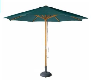 Parasol Redondo M2 Color Verde Oscuro