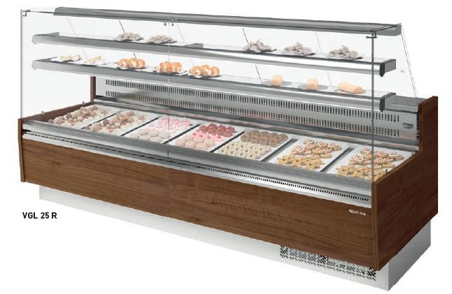 Vitrina Pasteleria VGL25P Refrigerada 2500X985X1345 Mm