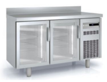 Mesa Snack De Refrig Puertas CRistal Serie MRSV