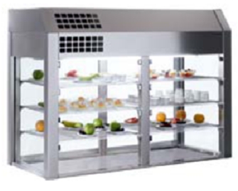 Vitrina Refrigerada 3 Niv 4 GN 1/1 Sin Base S1001001