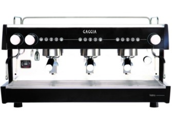 Cafetera 3 grupos Gaggia Vetro 3g elec. negra|Maquinaria Hostelería|Serhs  Equipments