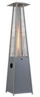 ESTUFA EXTERIOR TECNA-FLAMME PIRAMIDE SILVER 5406000005